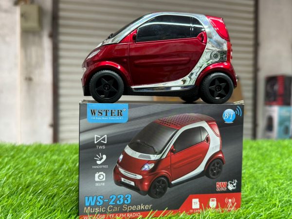 Bluetooth Speaker WS 233BT SMART CAR FM RADIO USB AUX RECHARGEABLE LOUD SOUND